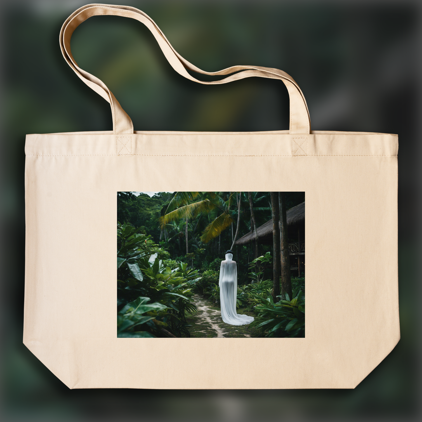 Tote bag - Realistic photography, Ghost in the shell in the Seychelles - 4015657968