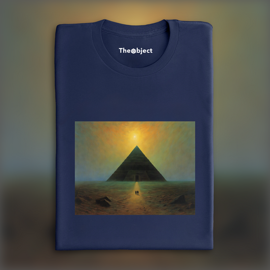 T-Shirt - Atmospheric, dark and mystical comic book, Pyramid - 3851023874