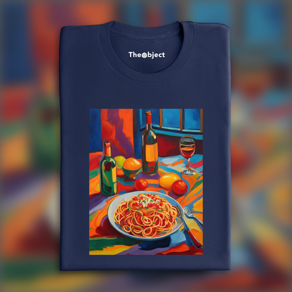 T-Shirt - Fauvism, Spaghetti pasta - 1025432005