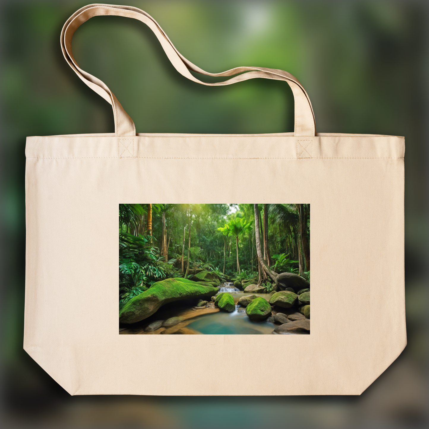 Tote bag - Jungle thaïlandaise , Plantes - 1619804144