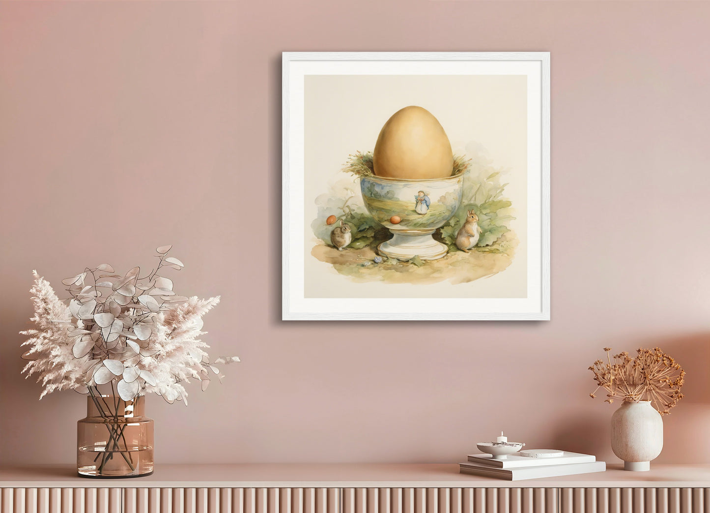 Poster with wood frame: , Egg