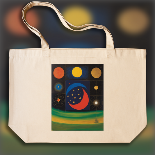 Tote bag - Scottish Abstract Expressionism Painting, Astrology - 1564816952