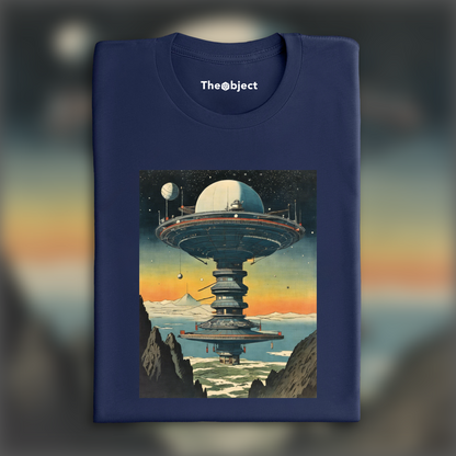 T-Shirt - Poetic ukiyo-e views, fleeting moments, Space station - 3988604514