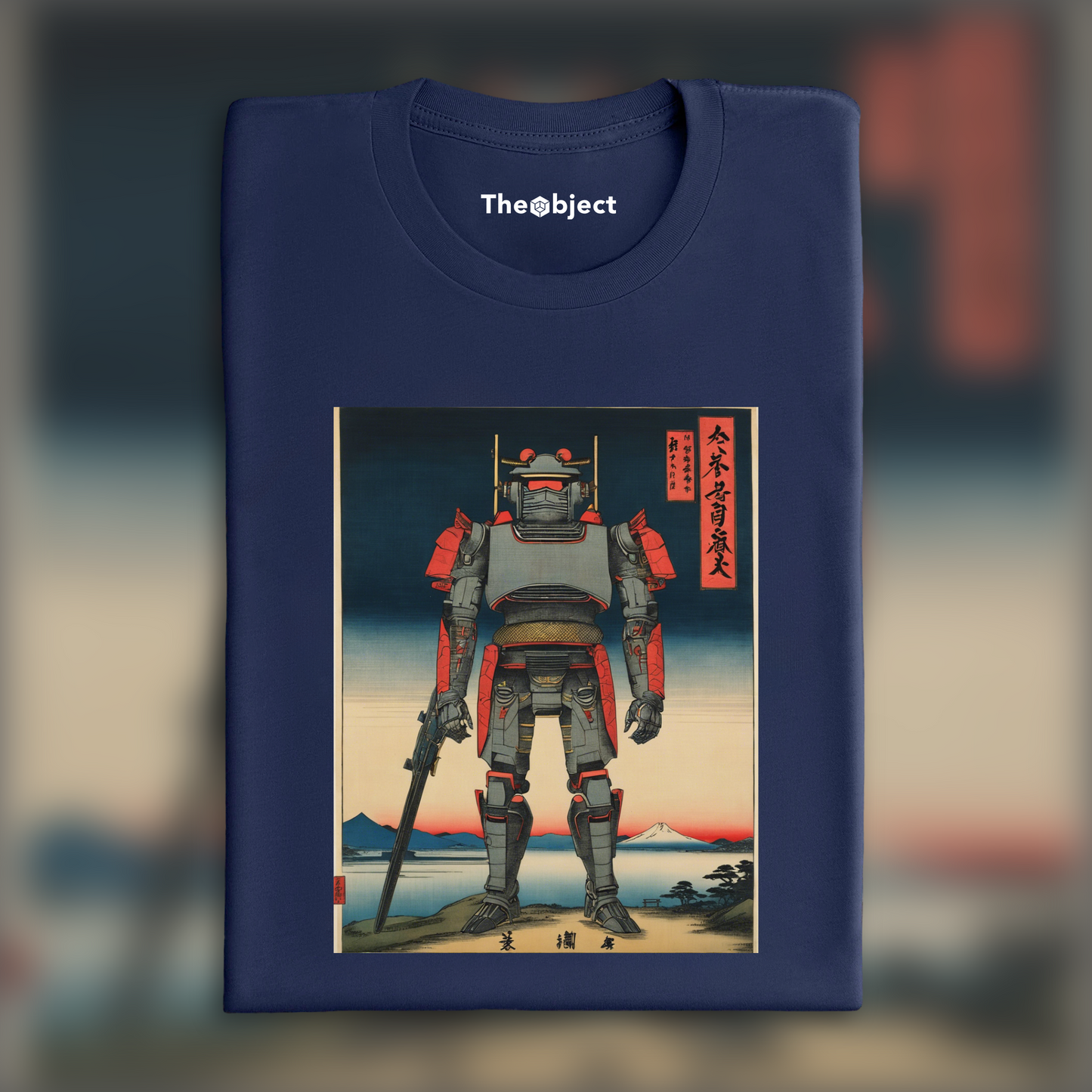 T-Shirt - Vues poétiques ukiyo-e, moments fugaces, Cyborg - 1668987908