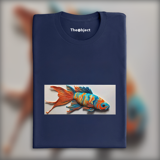 T-Shirt - Fluid art, Fish - 2382662126