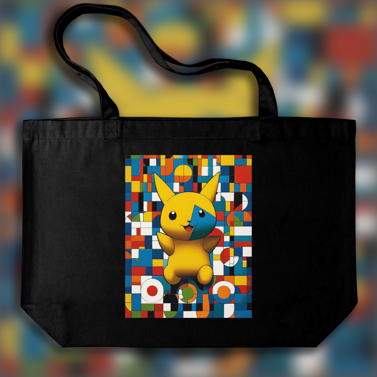 Tote bag - Abstractions, compositions géométriques dans les paysages, Pokémon - 3429190399