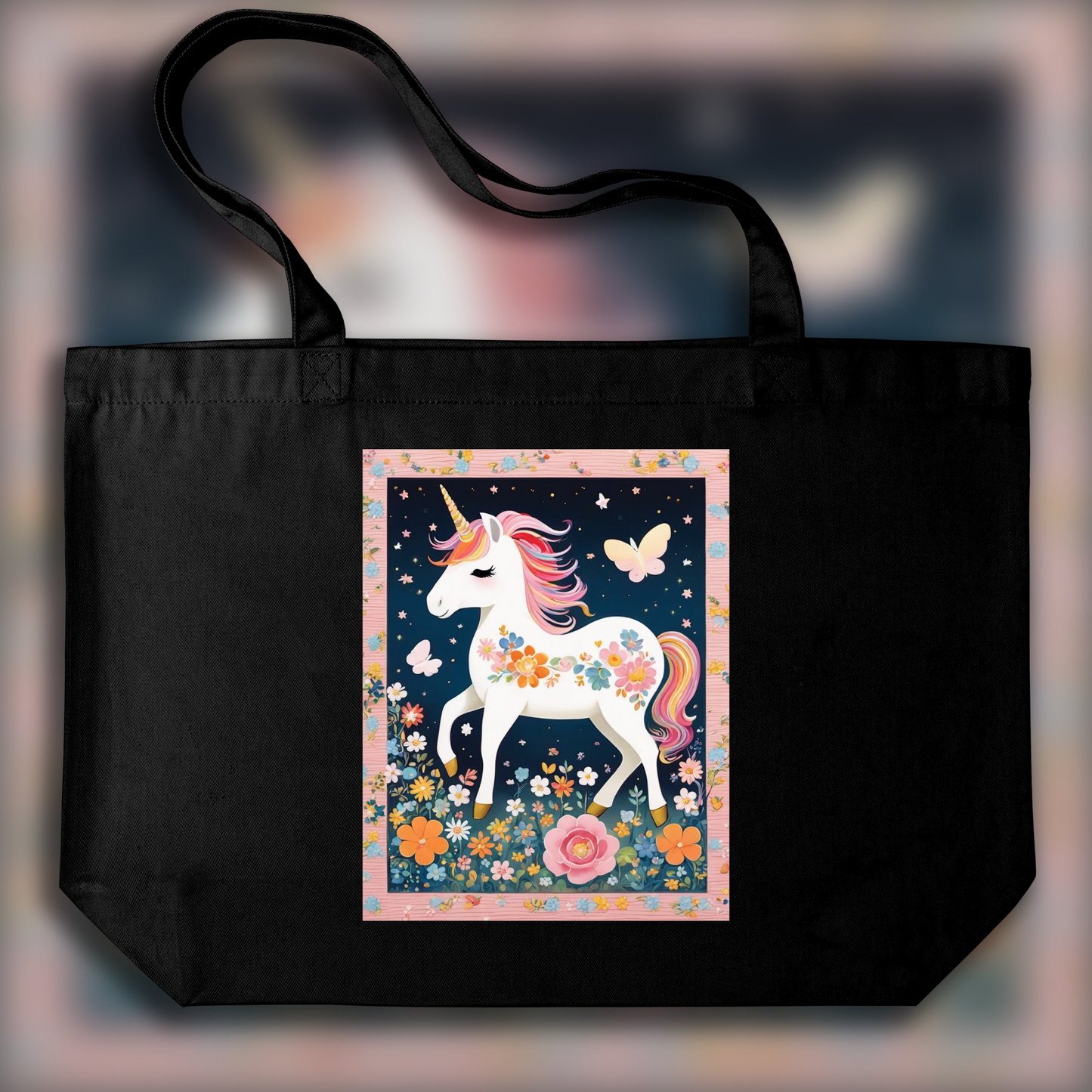 Tote bag - Superflat japonais, Licorne bébé mignonne - 3915002754