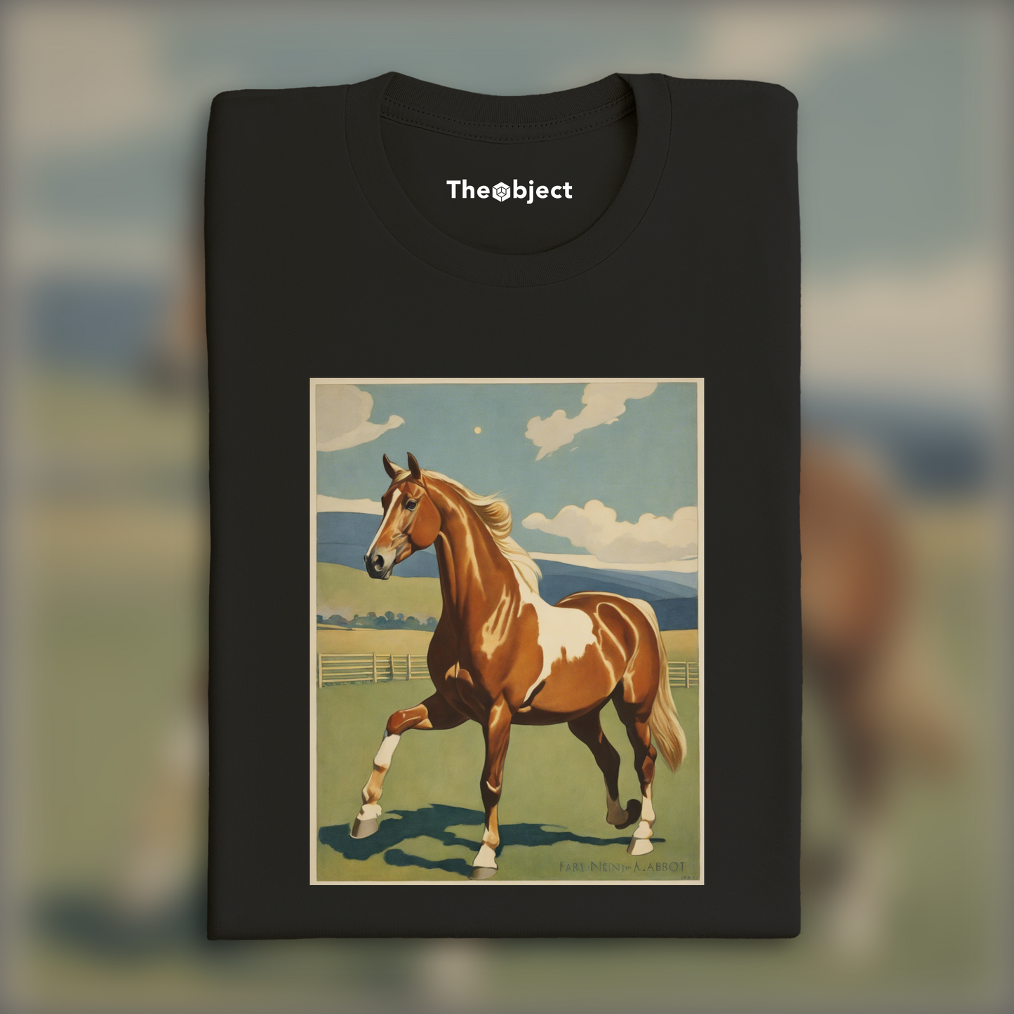 T-Shirt - "The Plastic Club" American Art Nouveau, Horse - 2153827294