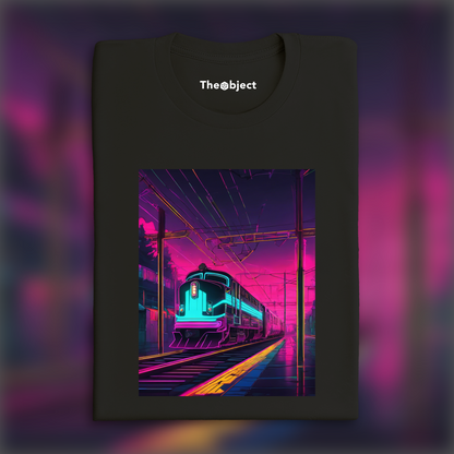 T-Shirt - Neon punk, Train - 1439839541