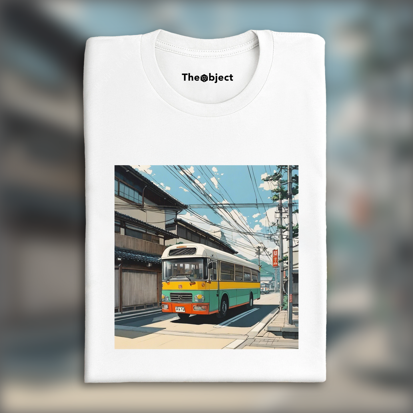 T-Shirt - Japanese prints with delicate beauty, Bus - 911299387