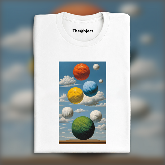 T-Shirt - Belgian surrealism, Golf balls - 1181868019