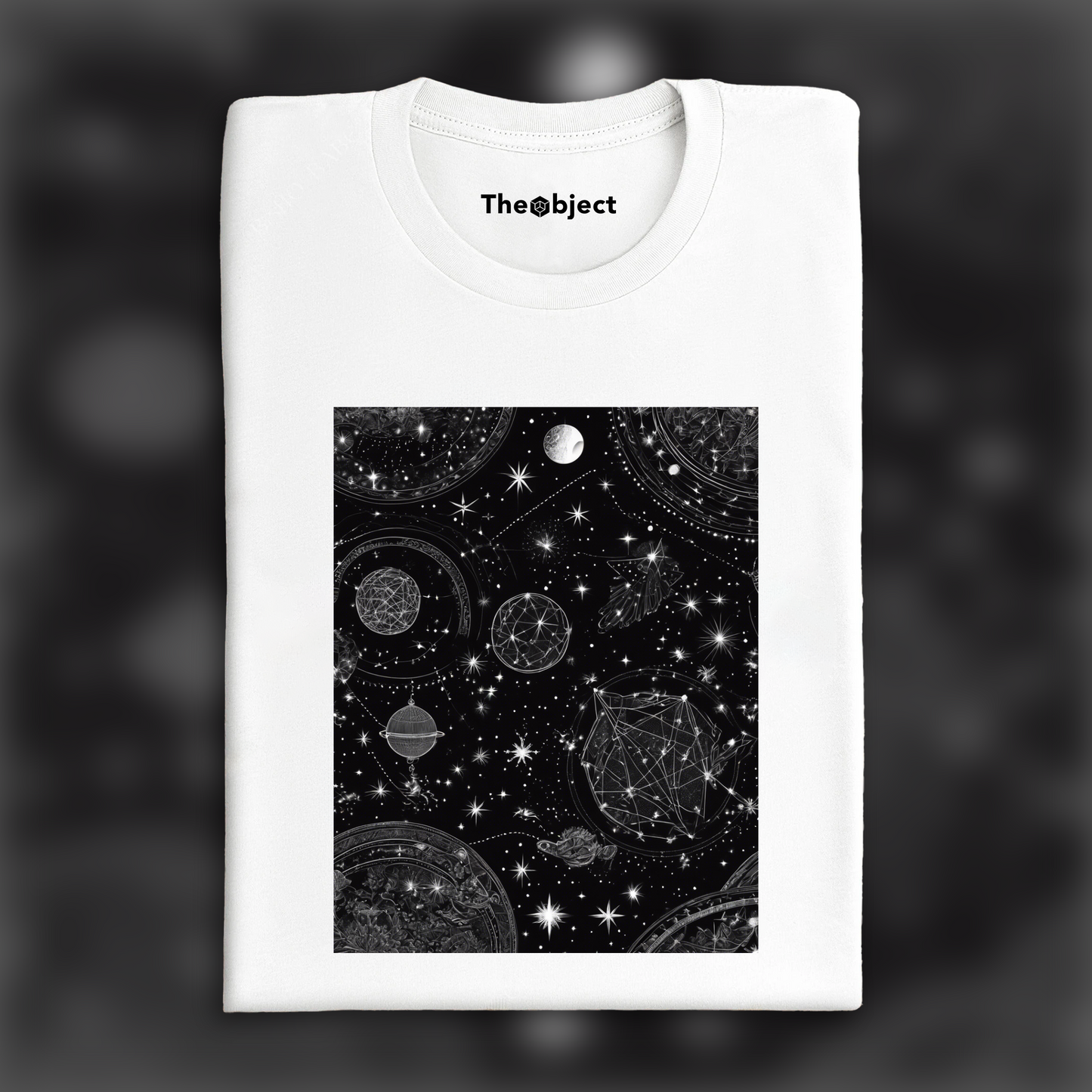 T-Shirt - Constellations beautiful drawing, black background, Astrology, twins - 158584641