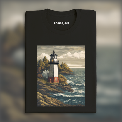 T-Shirt - Biology, view of a microscope, Lighthouse - 3409369108