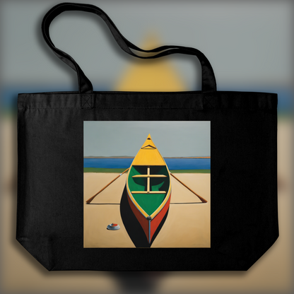 Tote bag - Peinture écossaise d'expressionnisme abstrait, Canoe - 2467711881