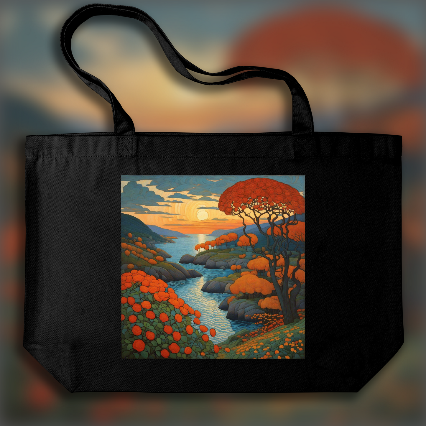 Tote bag - Georges Lacombe, Venis flowers  - 594340720