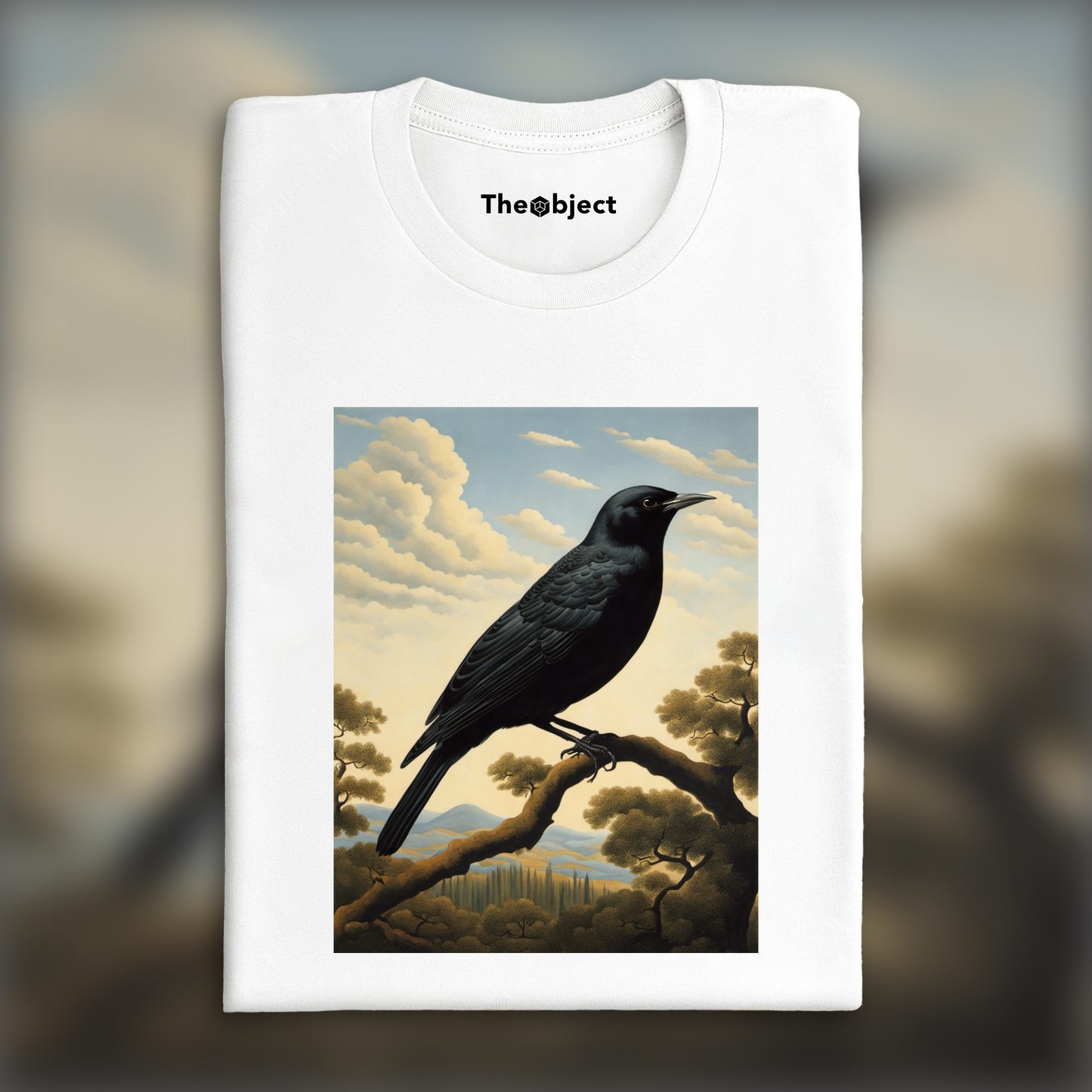 T-Shirt - Surréalisme belge, a black bird - 2984316704