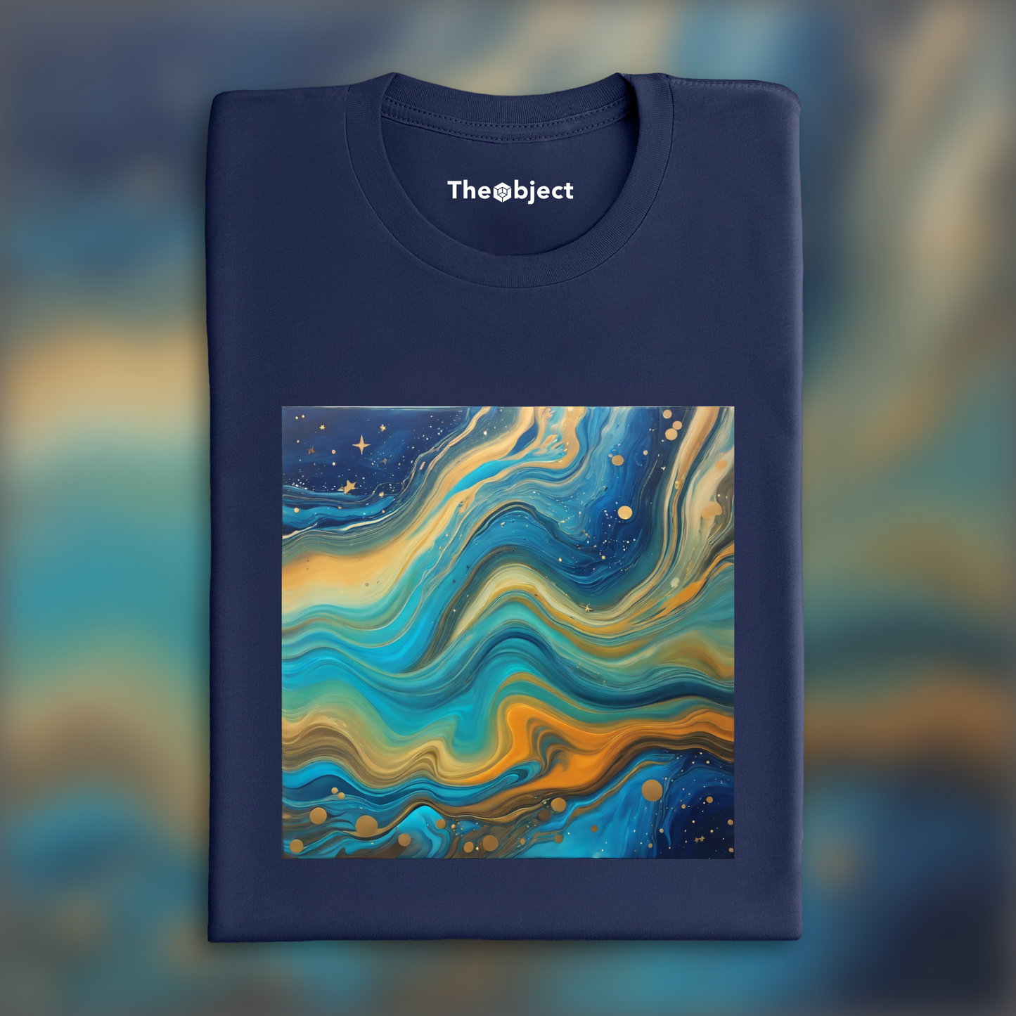 T-Shirt - Fluid art, Stars - 3361112836