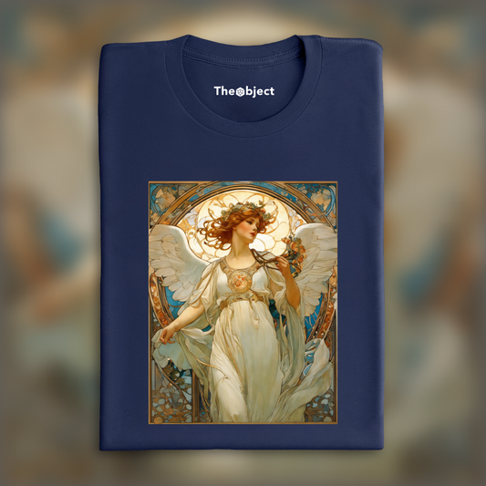 T-Shirt - Enchanting fusion of ornate lines and flowing shapes, Angel - 1618268576