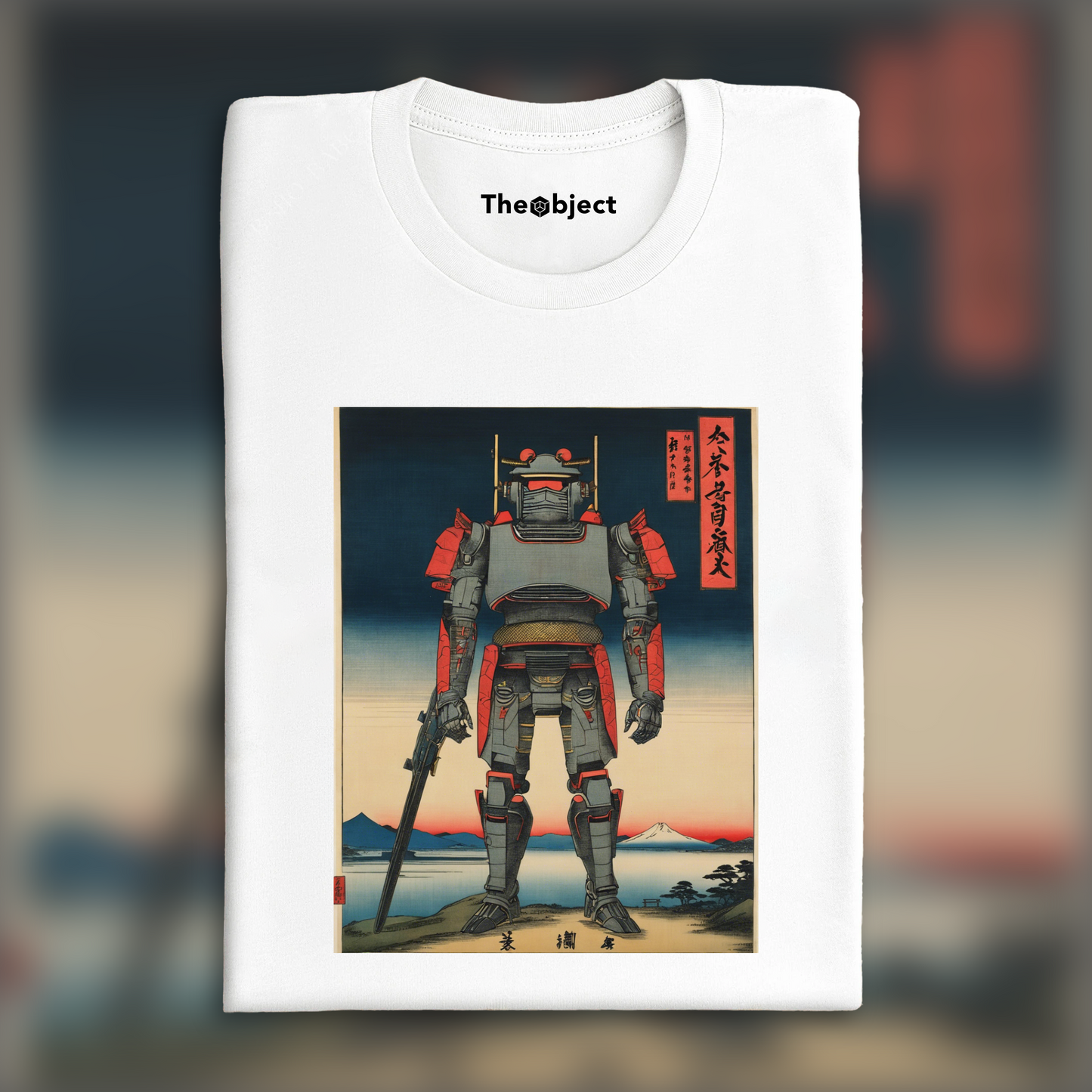 T-Shirt - Vues poétiques ukiyo-e, moments fugaces, Cyborg - 1668987908