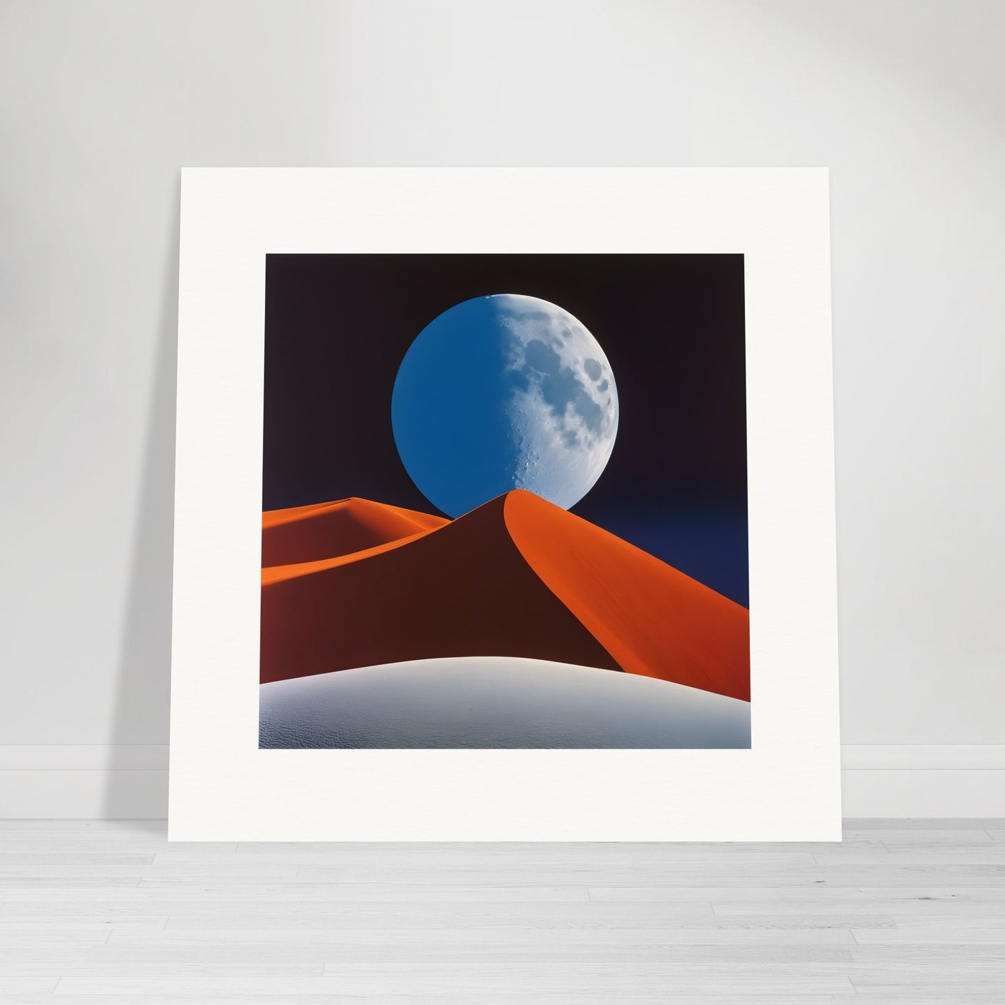 Poster - Abstractions, geometric compositions in landscapes, Moon - 493401911