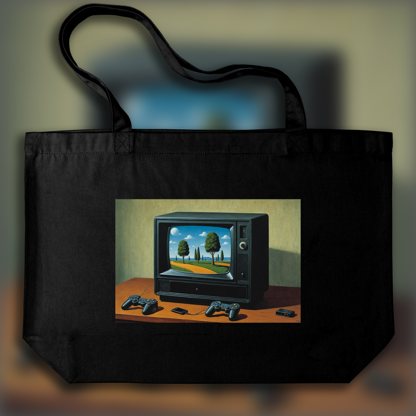 Tote bag - Surréalisme belge, Console de jeu vidéo - 2416393131