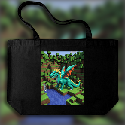 Tote bag - Minecraft, Dragon - 2659236507