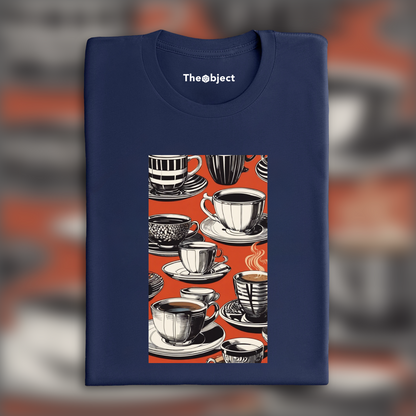 T-Shirt - American poster from the 60s, Coffee cups - 192622344