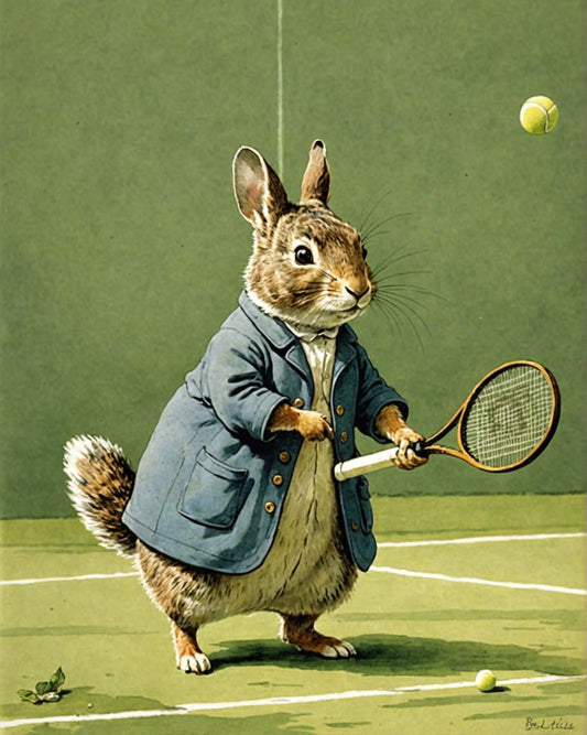 Image - Charming tales, delicate British watercolors, Tennis - 246899923