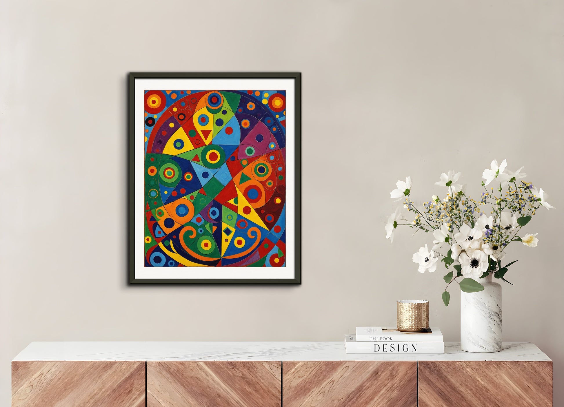 Poster with metal frame: Grand master of 20th century art, chakra