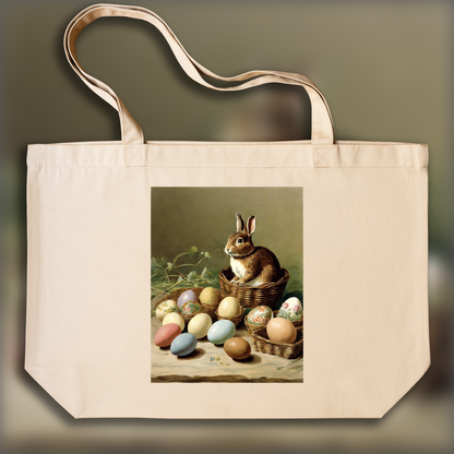 Tote bag - Contes charmants, délicates aquarelles britanniques, Chocolate eggs  - 2677289440