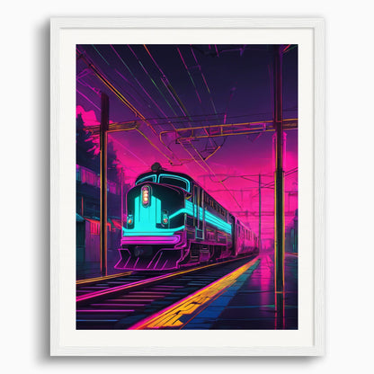 Poster: Neon punk, Train