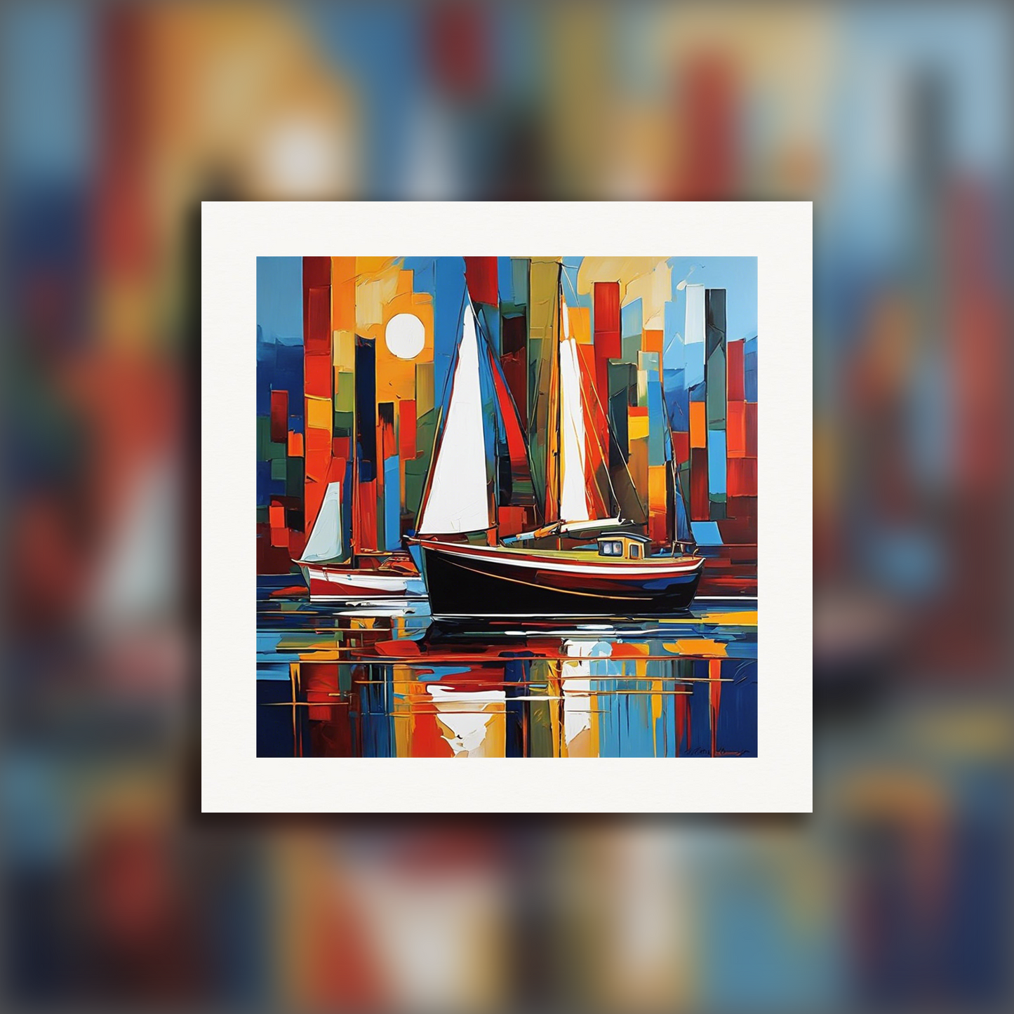 Poster - Canadian Abstract Expressionism, Boat - 596688742