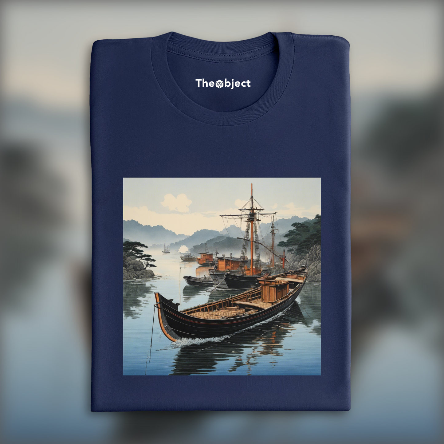 T-Shirt - Japanese prints with delicate beauty, Boat - 1154687676