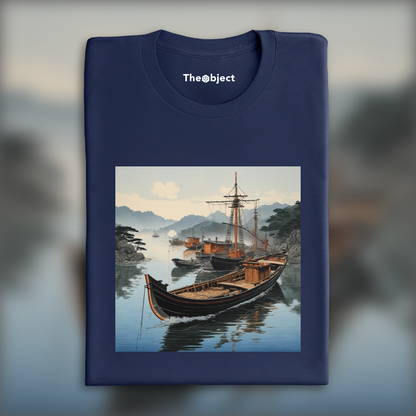 T-Shirt - Japanese prints with delicate beauty, Boat - 1154687676