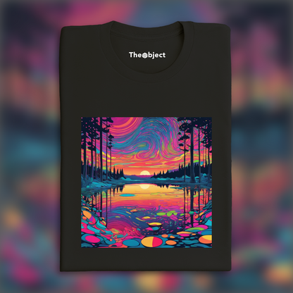 T-Shirt - Psychedelic art, Lake - 277492081