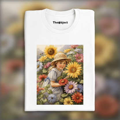 T-Shirt - British illustration with natural poetics, Flower - 1744906030