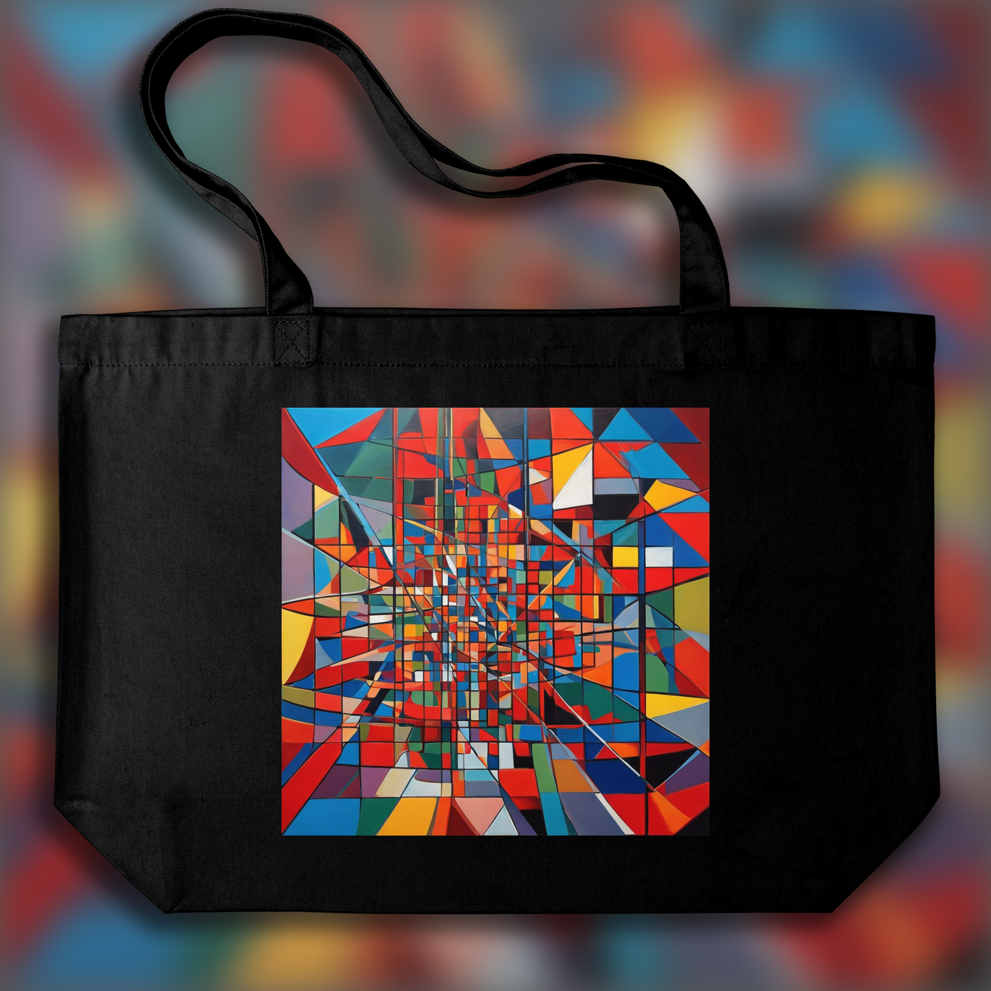 Tote bag - Canadian Abstract Expressionism, Cube - 1143624719