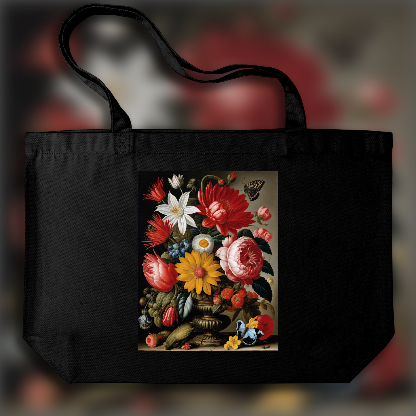 Tote bag - Detailed floral still life, botanical beauty, Flower - 1756223726