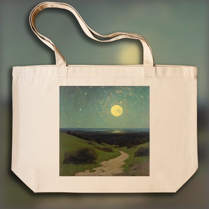 Tote bag - Tonalist, poetic and evocative painting in muted tones, Astronomy - 3911422926