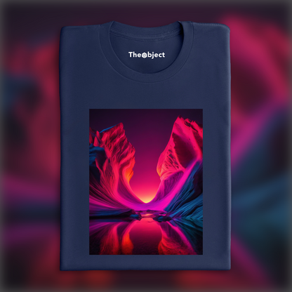 T-Shirt - Photolab luminescent neon, Exoplanet landscape - 2950163456