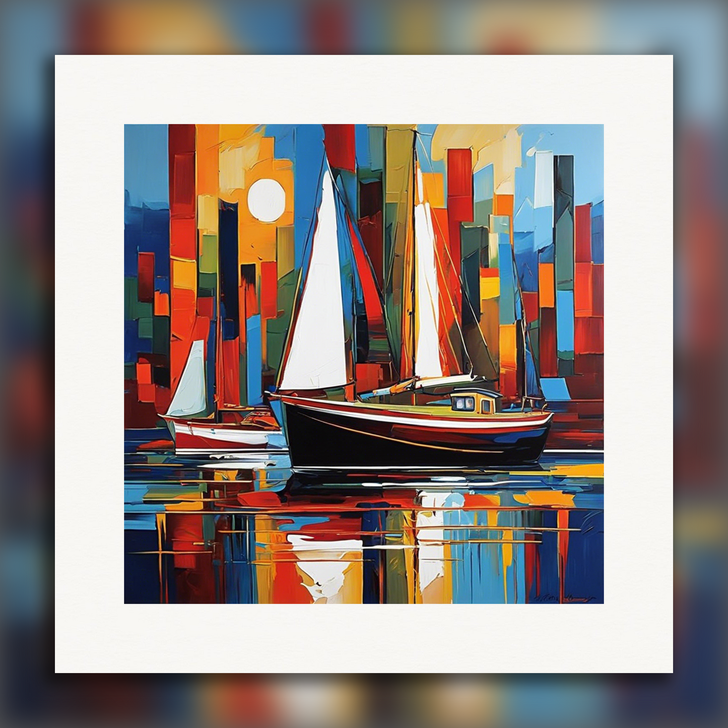 Poster - Canadian Abstract Expressionism, Boat - 596688742