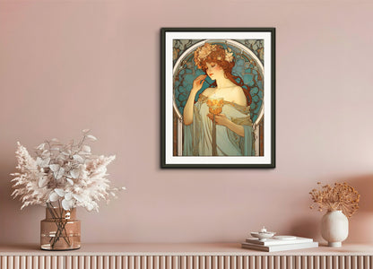 Poster with metal frame: , Candle