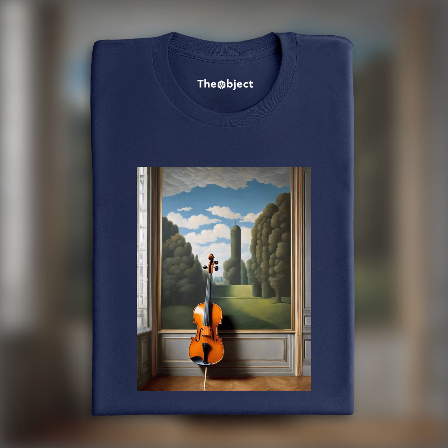 T-Shirt - Belgian surrealism, A violin - 2415333366