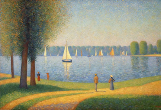 Image - Pointillist masterpiece, Lake - 1112911904