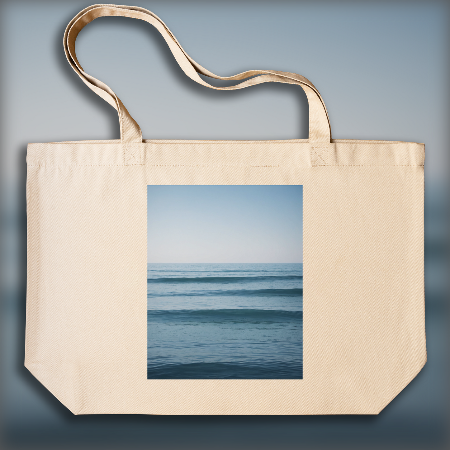 Tote bag - Art minimaliste, Océan - 2909030380