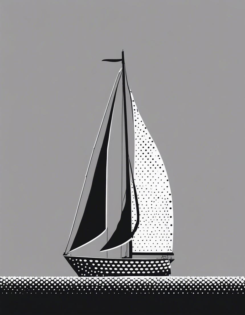 Image - Halftone Dot Art, Boat - 3689802175