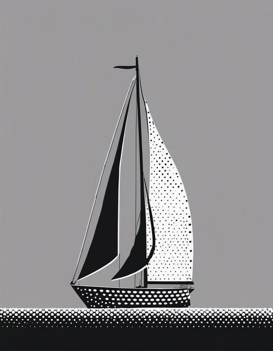 Image - Art en points demie-teintes, Bateau - 3689802175