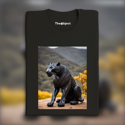 T-Shirt - African art (sculpture), a black panther animal - 2772429159