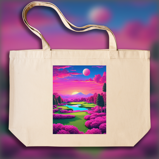 Tote bag - Vaporwave, Golf - 2802965418