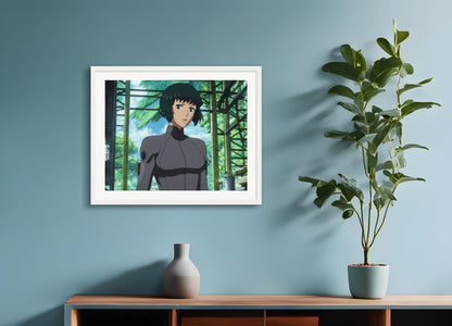 Poster with wood frame: Ghost in the Shell, 